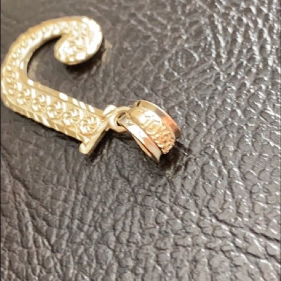 Element Shine Jewelry K Solid Yellow Gold Initial Letter J Charm